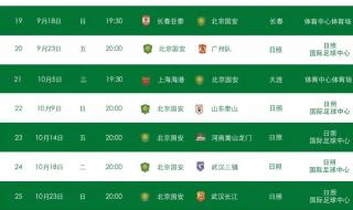 足协杯国安赛程 18年国安足协杯赛程